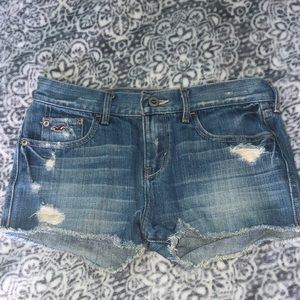 Hollister California blue denim jean shorts size 0
